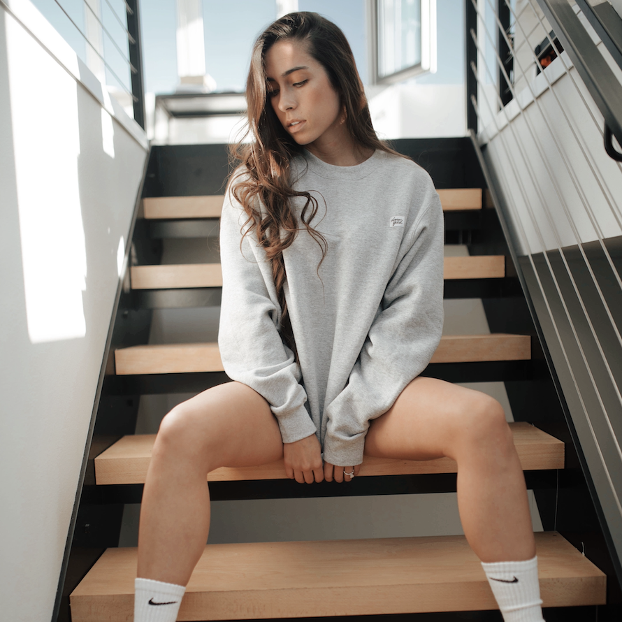 Crewneck - Gray Patch